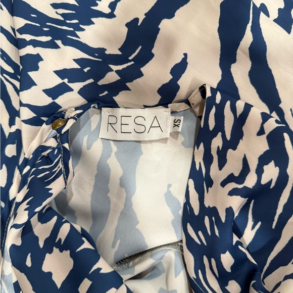 RESA Blue and Cream Long Sleeve Two-Piece Dress from REVOLVE - Picture 11 of 12